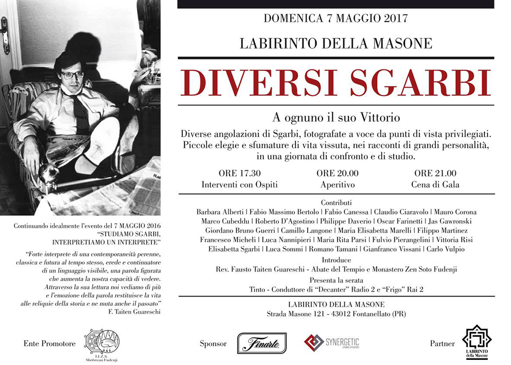 "CAPRA !" di Fatima Messana in "Diversi Sgarbi" , special event curated by Sabrina Colle, art director Vittorio Sgarbi, Labirinto della Masone di Franco Maria Ricci, Fontanellato (PR) – Italy